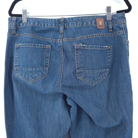 Izod Comfort Country Prep Ranch Classic Fit Bootcut Jeans Stretchy Dark Wash 12R - Picture 10 of 13